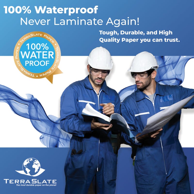 TerraSlate Waterproof Paper, Rip-Proof Paper, 50 Sheets, 5 Mil (120lb Cover), 11â€ x 17â€, Laser Printer and Copy Machine Compatible - Image 3